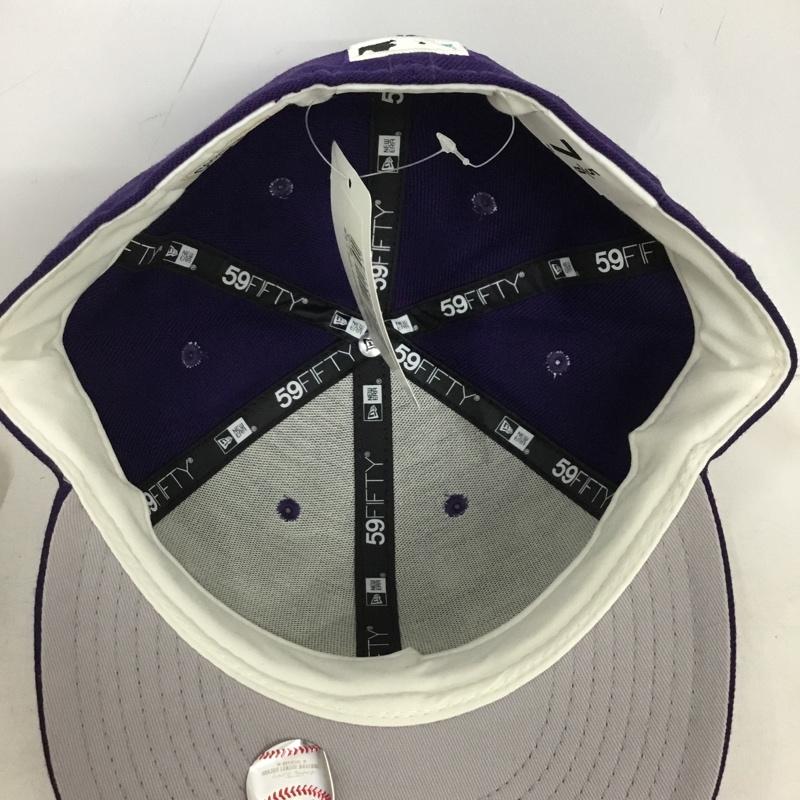 ニューエラ NEW ERA 帽子 キャップ 59FIFTY アリゾナ ダイヤモンドバックス 60.6cm ロゴ、文字 紫 / パープル / purple メンズ USED 古着 中古 10159851