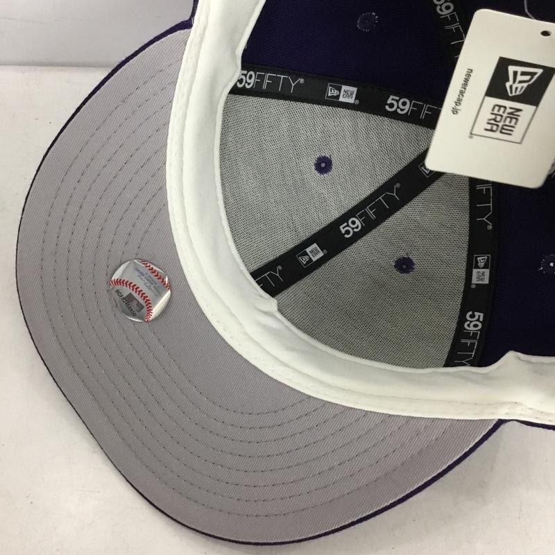 ニューエラ NEW ERA 帽子 キャップ 59FIFTY アリゾナ ダイヤモンドバックス 60.6cm ロゴ、文字 紫 / パープル / purple メンズ USED 古着 中古 10159851