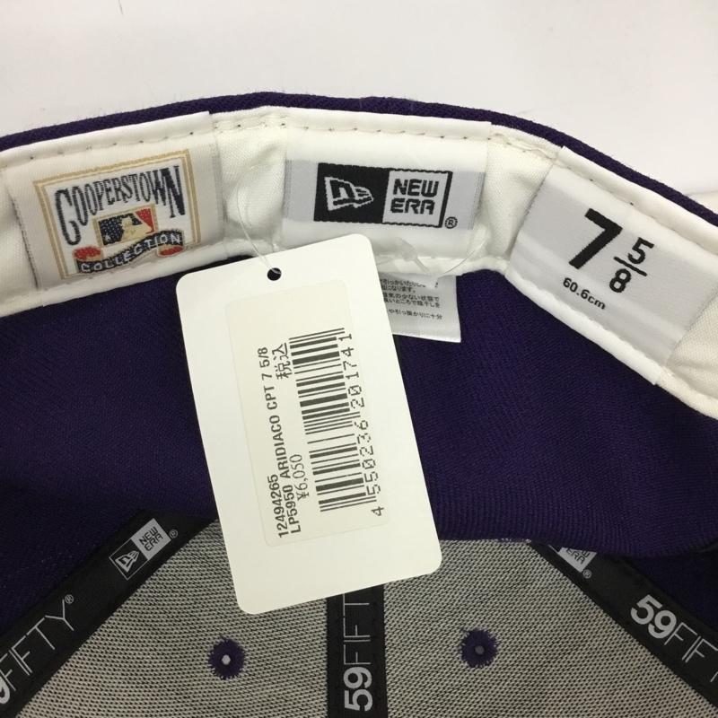 ニューエラ NEW ERA 帽子 キャップ 59FIFTY アリゾナ ダイヤモンドバックス 60.6cm ロゴ、文字 紫 / パープル / purple メンズ USED 古着 中古 10159851