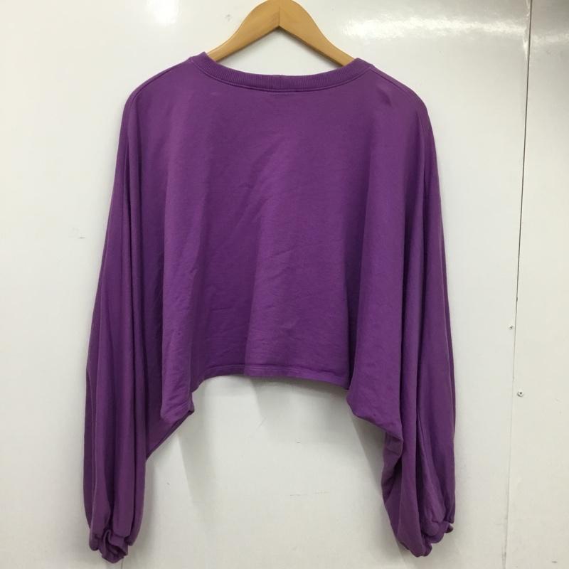 ザラ ZARA カットソー 長袖 M 無地 紫 / パープル / purple レディース USED 古着 中古 10159854