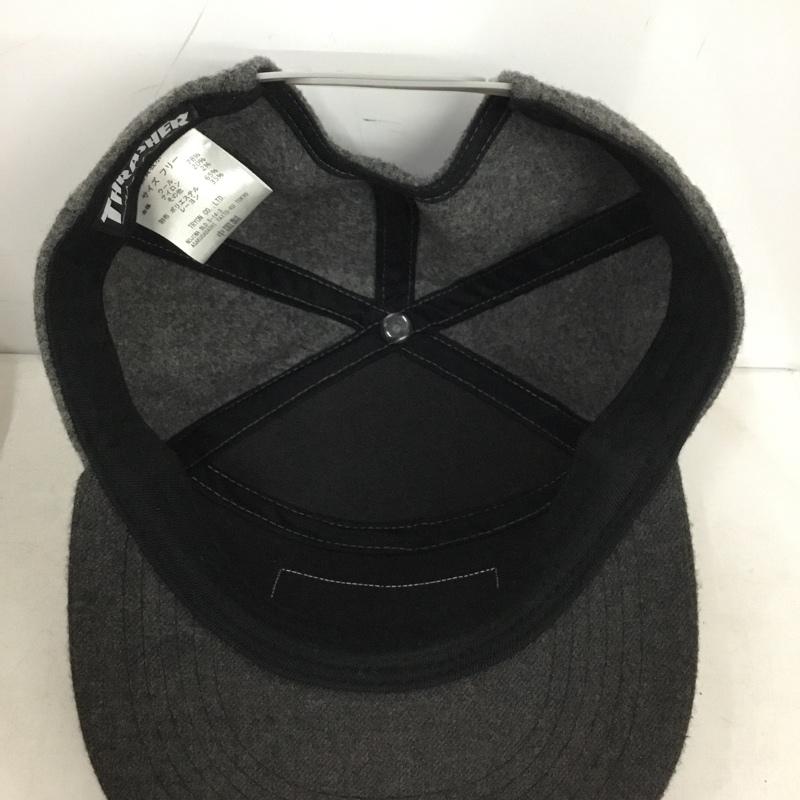 スラッシャー THRASHER 帽子 キャップ ウール混 ロゴ、文字 灰 / グレー / gray X ダークグレー / ダークグレー / メンズ USED 古着 中古 10159855
