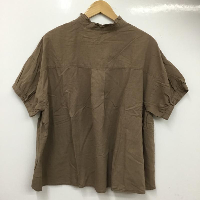 サマンサモスモス Samansa Mos2 シャツ、ブラウス 半袖 FREE 無地 茶 / ブラウン / brown レディース USED 古着 中古 10159856