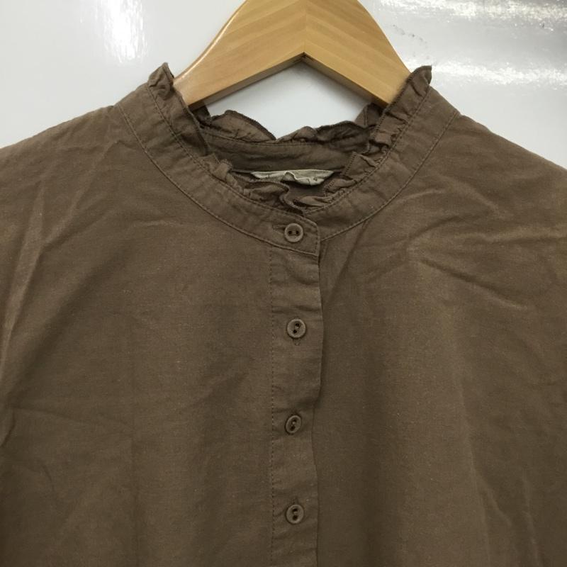 サマンサモスモス Samansa Mos2 シャツ、ブラウス 半袖 FREE 無地 茶 / ブラウン / brown レディース USED 古着 中古 10159856