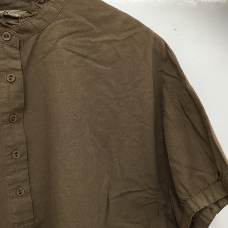 サマンサモスモス Samansa Mos2 シャツ、ブラウス 半袖 FREE 無地 茶 / ブラウン / brown レディース USED 古着 中古 10159856