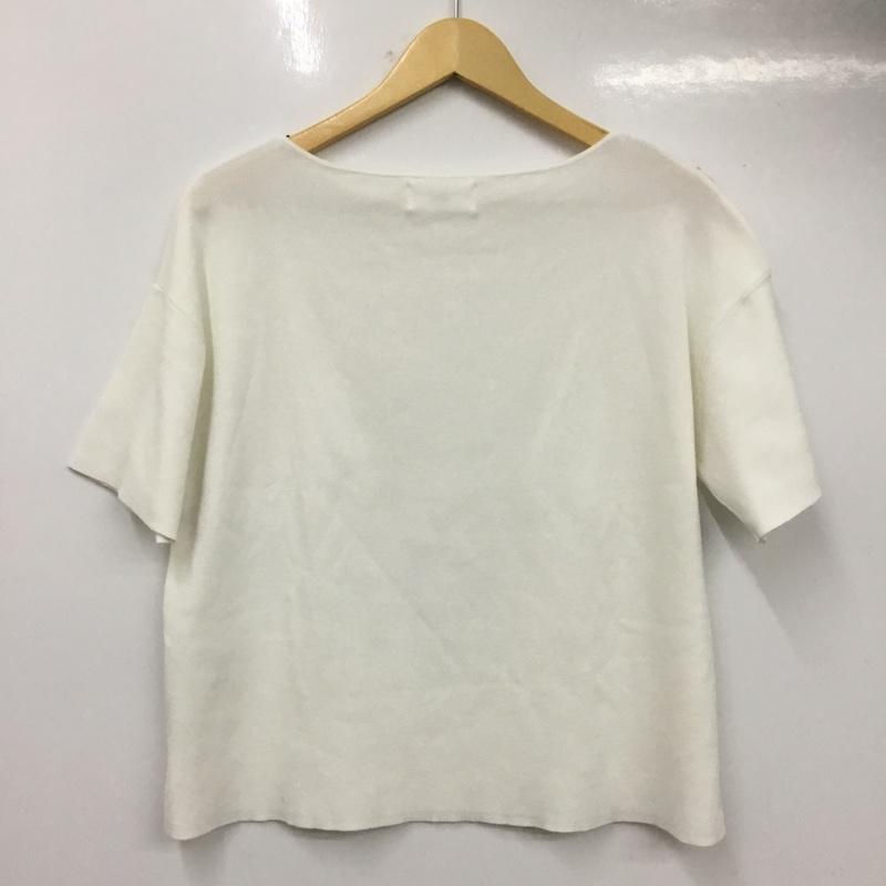オペークドットクリップ OPAQUE.CLIP カットソー 半袖 M 無地 白 / ホワイト / white レディース USED 古着 中古 10159859