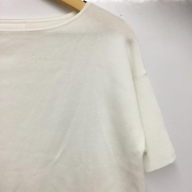 オペークドットクリップ OPAQUE.CLIP カットソー 半袖 M 無地 白 / ホワイト / white レディース USED 古着 中古 10159859