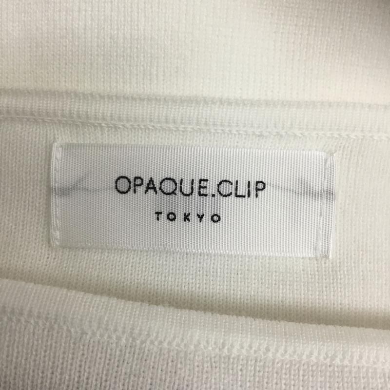 オペークドットクリップ OPAQUE.CLIP カットソー 半袖 M 無地 白 / ホワイト / white レディース USED 古着 中古 10159859