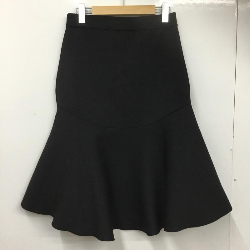 スピック＆スパン Spick & Span スカート ひざ丈スカート 22-060-200-9000-1-0 ニットマーメイドスカート 無地 黒 / ブラック / black レディース USED 古着 中古 10159866