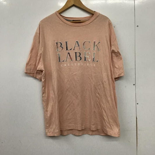ブラックレーベルクレストブリッジ BLACK LABEL CRESTBRIDGE Tシャツ 半袖 半袖カットソー プリントTシャツ クルーネックカットソー ロゴ、文字 桃 / ピンク / pink メンズ USED 古着 中古 10159887