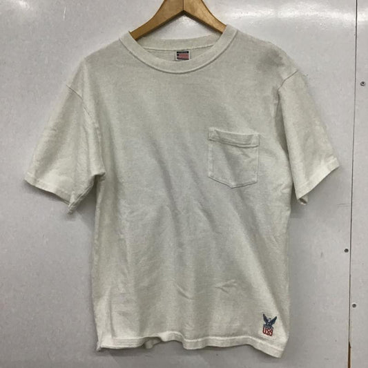 スタンダード カリフォルニア STANDARD CALIFORNIA Tシャツ 半袖 半袖カットソー プリントTシャツ クルーネックカットソー M 無地 白 / ホワイト / white メンズ USED 古着 中古 10159903