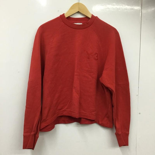 ワイスリー Y-3 トレーナー 長袖 XS ロゴ、文字 赤 / レッド / red レディース USED 古着 中古 10159919