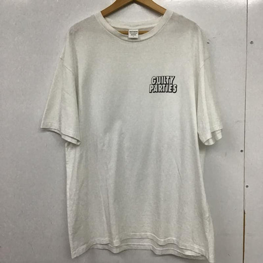 ギルティーパーティーズ GUILTYPARTIES Tシャツ 半袖 半袖カットソー プリントTシャツ クルーネックカットソー L ロゴ、文字 白 / ホワイト / white メンズ USED 古着 中古 10159927