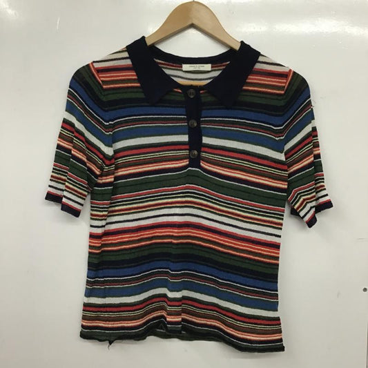 フリークスストア FREAK S STORE ポロシャツ 半袖 半袖ポロシャツ カラーシャツ 半袖カットソー FREE ボーダー柄 マルチカラー / マルチカラー / multicolor レディース USED 古着 中古 10159980