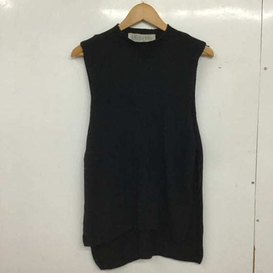 ミディウミ MidiUmi ベスト ベスト シルクコットン プルオーバー 無地 黒 / ブラック / black レディース USED 古着 中古 10159997