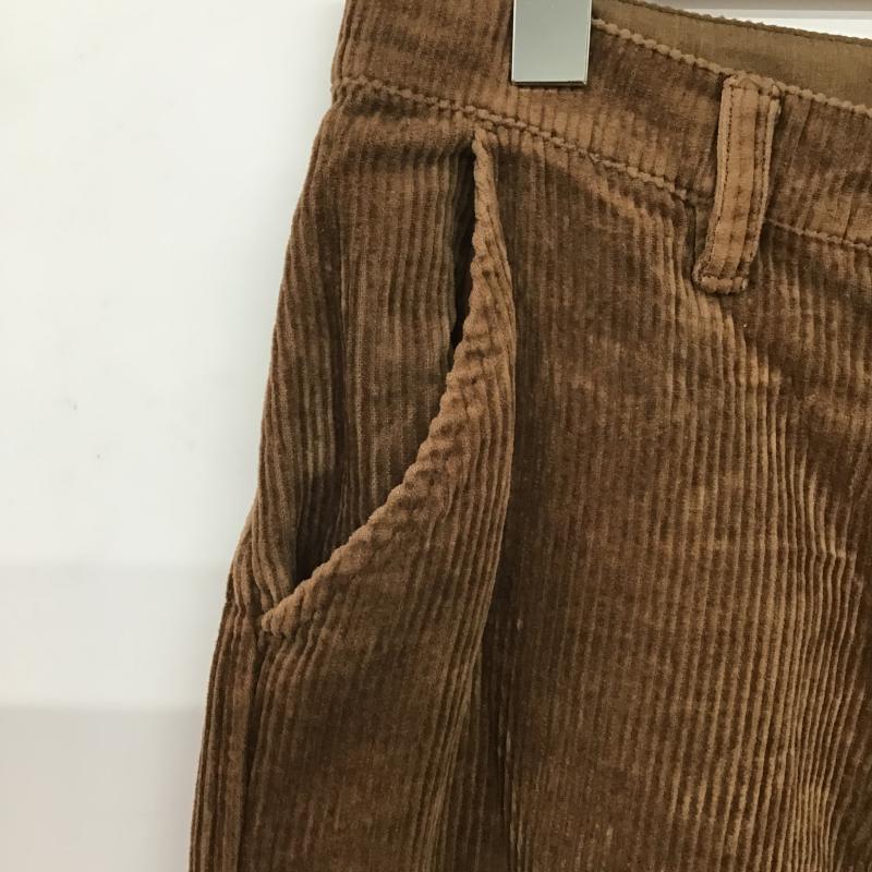 パーリッシィ PAR ICI パンツ デニム、ジーンズ コーデュロイパンツ ワイドパンツ カジュアルパンツ 2 無地 茶 / ブラウン / brown レディース USED 古着 中古 10159999