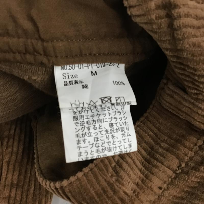 パーリッシィ PAR ICI パンツ デニム、ジーンズ コーデュロイパンツ ワイドパンツ カジュアルパンツ 2 無地 茶 / ブラウン / brown レディース USED 古着 中古 10159999