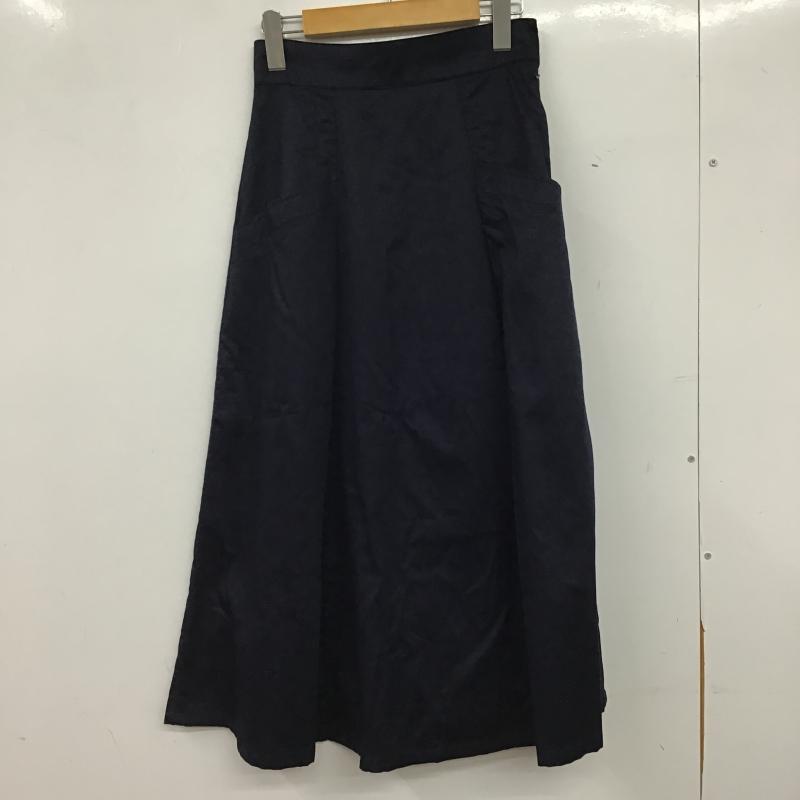 ローリーズファーム LOWRYS FARM スカート ロングスカート ロングスカート フレアスカート カジュアルスカート FREE 無地 紺 / ネイビー / navy レディース USED 古着 中古 10160000
