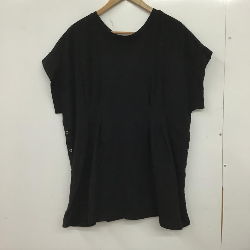 レプシィム LEPSIM Tシャツ 半袖 半袖カットソー 無地Tシャツ M 無地 黒 / ブラック / black レディース USED 古着 中古 10160002