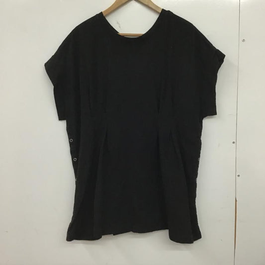 レプシィム LEPSIM Tシャツ 半袖 半袖カットソー 無地Tシャツ M 無地 黒 / ブラック / black レディース USED 古着 中古 10160002