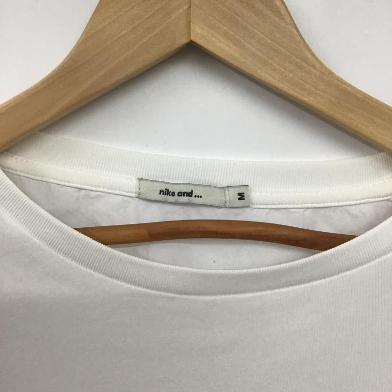 ニコアンド niko and... カットソー 半袖 半袖カットソー 無地Tシャツ クルーネックカットソー M 無地 白 / ホワイト / white レディース USED 古着 中古 10160003