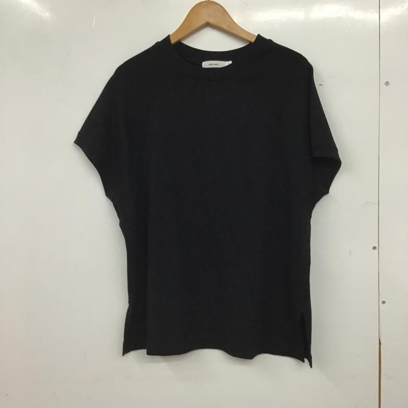 ニコアンド niko and... カットソー 半袖 半袖カットソー 無地Tシャツ クルーネックカットソー 4 無地 黒 / ブラック / black レディース USED 古着 中古 10160004
