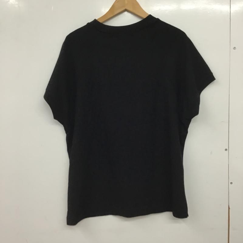 ニコアンド niko and... カットソー 半袖 半袖カットソー 無地Tシャツ クルーネックカットソー 4 無地 黒 / ブラック / black レディース USED 古着 中古 10160004