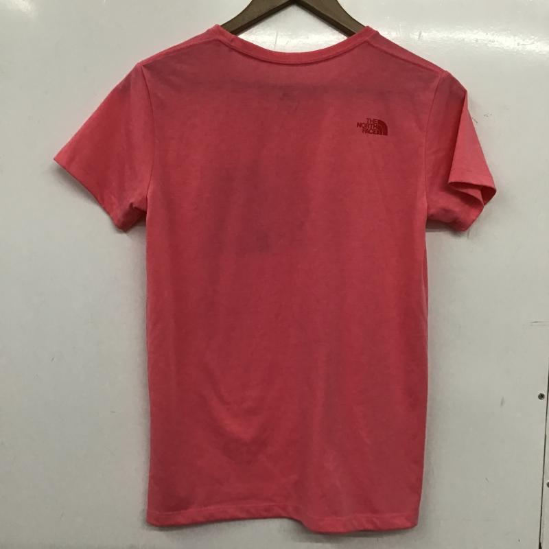 ザノースフェイス THE NORTH FACE Tシャツ 半袖 半袖カットソー プリントTシャツ クルーネックカットソー M ロゴ、文字 桃 / ピンク / pink レディース USED 古着 中古 10160013