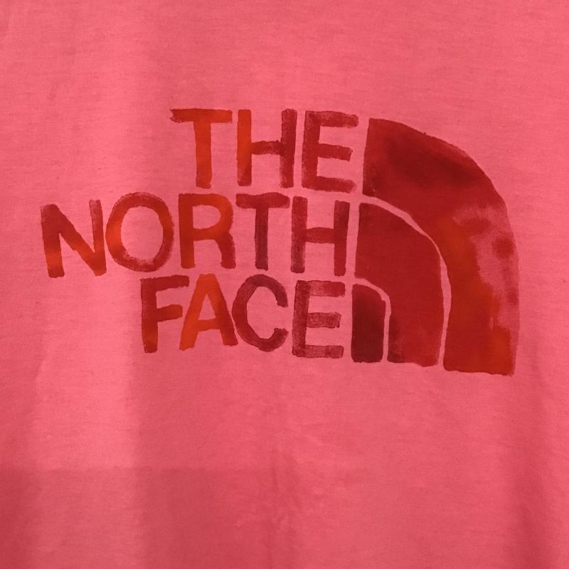 ザノースフェイス THE NORTH FACE Tシャツ 半袖 半袖カットソー プリントTシャツ クルーネックカットソー M ロゴ、文字 桃 / ピンク / pink レディース USED 古着 中古 10160013