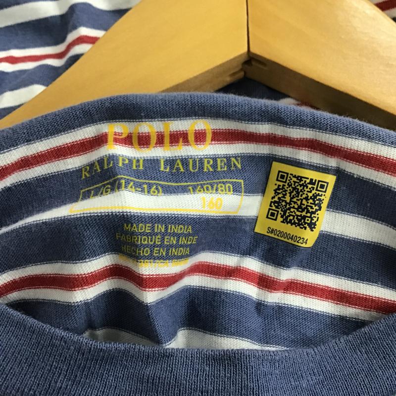 ポロラルフローレン POLO RALPH LAUREN Tシャツ 半袖 半袖カットソー プリントTシャツ クルーネックカットソー L ボーダー柄 マルチカラー / マルチカラー / multicolor レディース USED 古着 中古 10160014