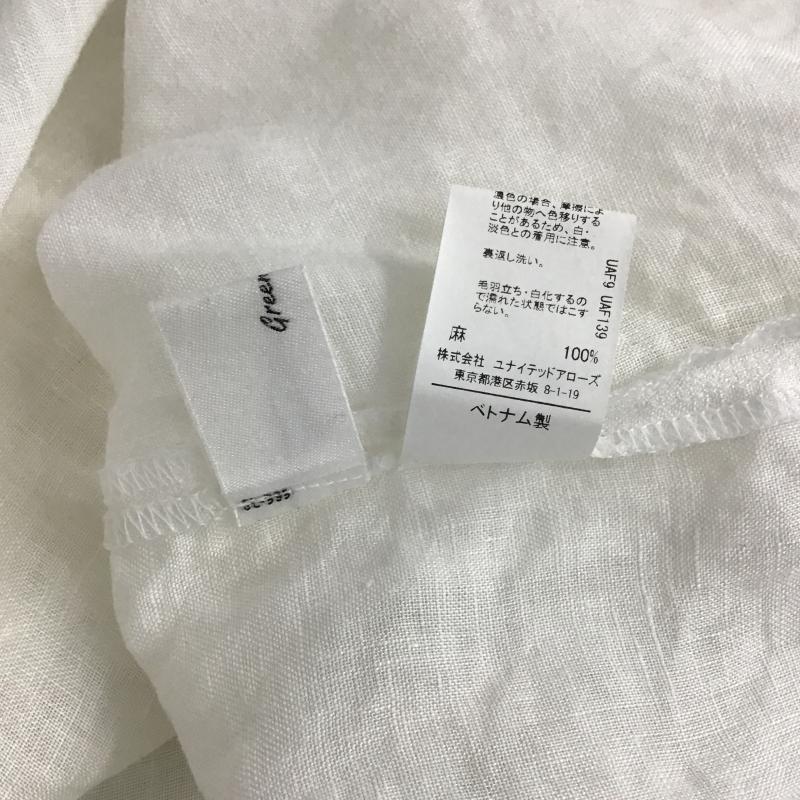 グリーンレーベルリラクシング green label relaxing カットソー 長袖 長袖カットソー 無地カットソー Vネック 無地 白 / ホワイト / white レディース USED 古着 中古 10160015