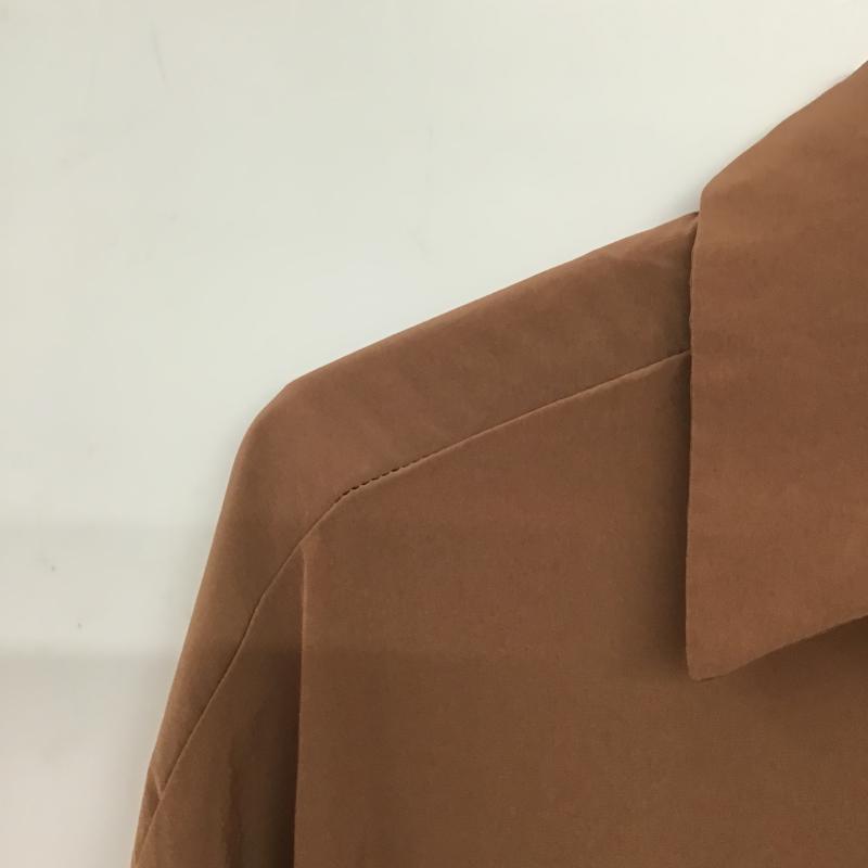ケービーエフ KBF シャツ、ブラウス 長袖 長袖シャツ 無地シャツ カラーシャツ FREE 無地 茶 / ブラウン / brown レディース USED 古着 中古 10160016