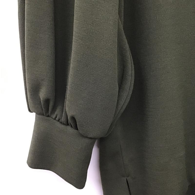 シークレットトロフィー SECRETTROPHY カットソー 長袖 長袖カットソー 無地カットソー クルーネック 38 無地 カーキ / カーキ / khaki レディース USED 古着 中古 10160018