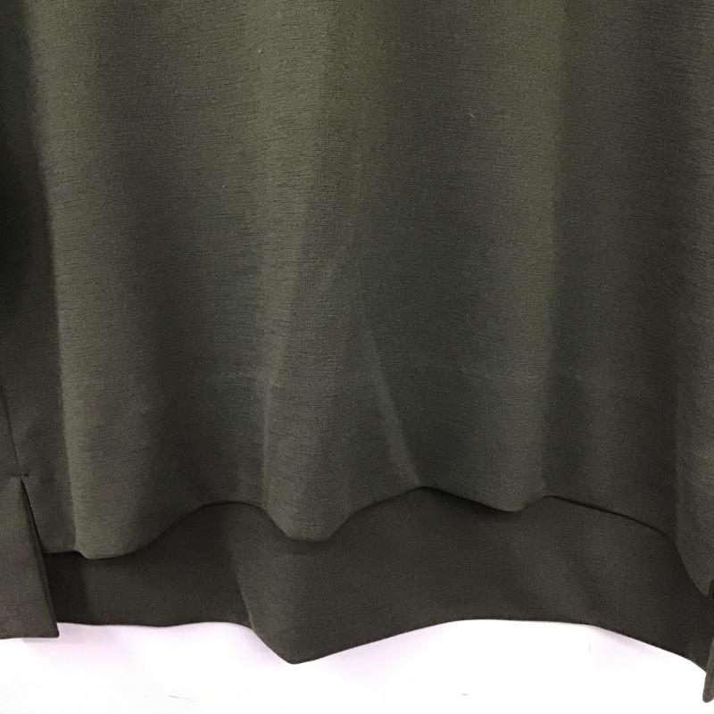 シークレットトロフィー SECRETTROPHY カットソー 長袖 長袖カットソー 無地カットソー クルーネック 38 無地 カーキ / カーキ / khaki レディース USED 古着 中古 10160018