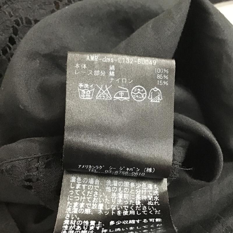 アメリカンラグシー AMERICAN RAG CIE カットソー 長袖 長袖カットソー ワイドネックカットソー FREE 総柄 黒 / ブラック / black レディース USED 古着 中古 10160019