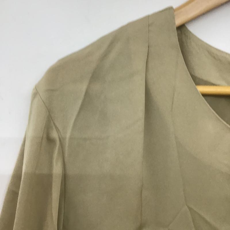 アーバンリサーチ URBAN RESEARCH カットソー 長袖 長袖カットソー 無地カットソー ジップアップ ONE SIZE 無地 ベージュ / ベージュ / beige X 紺 / ネイビー / navy レディース USED 古着 中古 10160020