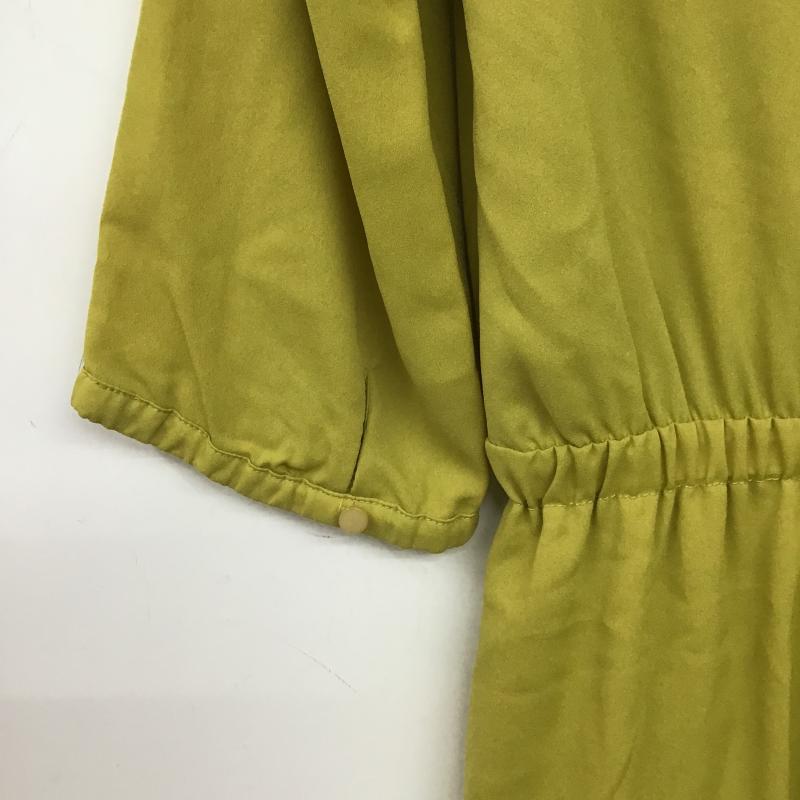 アーバンリサーチ URBAN RESEARCH ワンピース ロングスカート 長袖ロングワンピース ウエスト切り替え ONE SIZE 無地 黄 / イエロー / yellow レディース USED 古着 中古 10160023