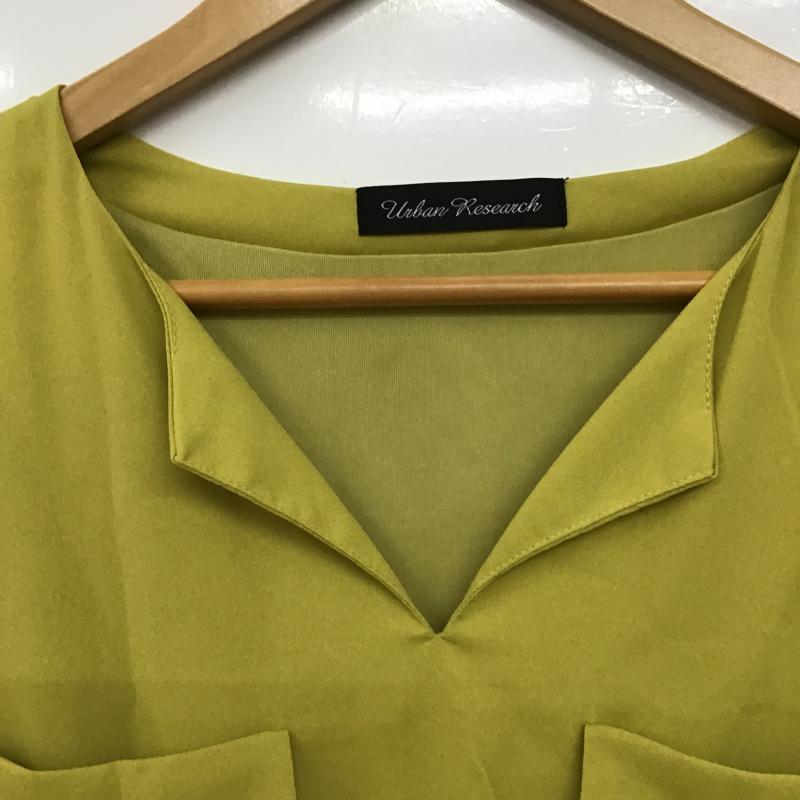 アーバンリサーチ URBAN RESEARCH ワンピース ロングスカート 長袖ロングワンピース ウエスト切り替え ONE SIZE 無地 黄 / イエロー / yellow レディース USED 古着 中古 10160023