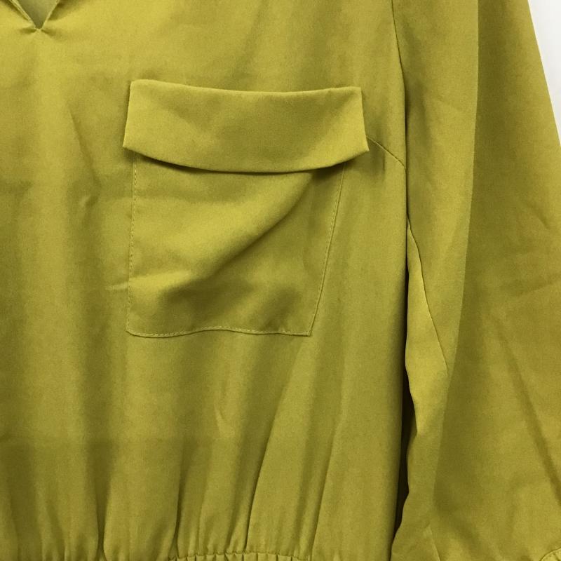 アーバンリサーチ URBAN RESEARCH ワンピース ロングスカート 長袖ロングワンピース ウエスト切り替え ONE SIZE 無地 黄 / イエロー / yellow レディース USED 古着 中古 10160023