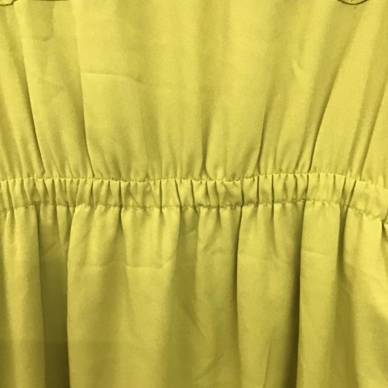 アーバンリサーチ URBAN RESEARCH ワンピース ロングスカート 長袖ロングワンピース ウエスト切り替え ONE SIZE 無地 黄 / イエロー / yellow レディース USED 古着 中古 10160023