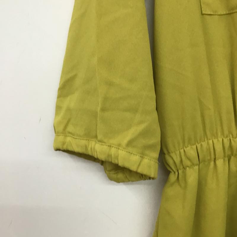 アーバンリサーチ URBAN RESEARCH ワンピース ロングスカート 長袖ロングワンピース ウエスト切り替え ONE SIZE 無地 黄 / イエロー / yellow レディース USED 古着 中古 10160023