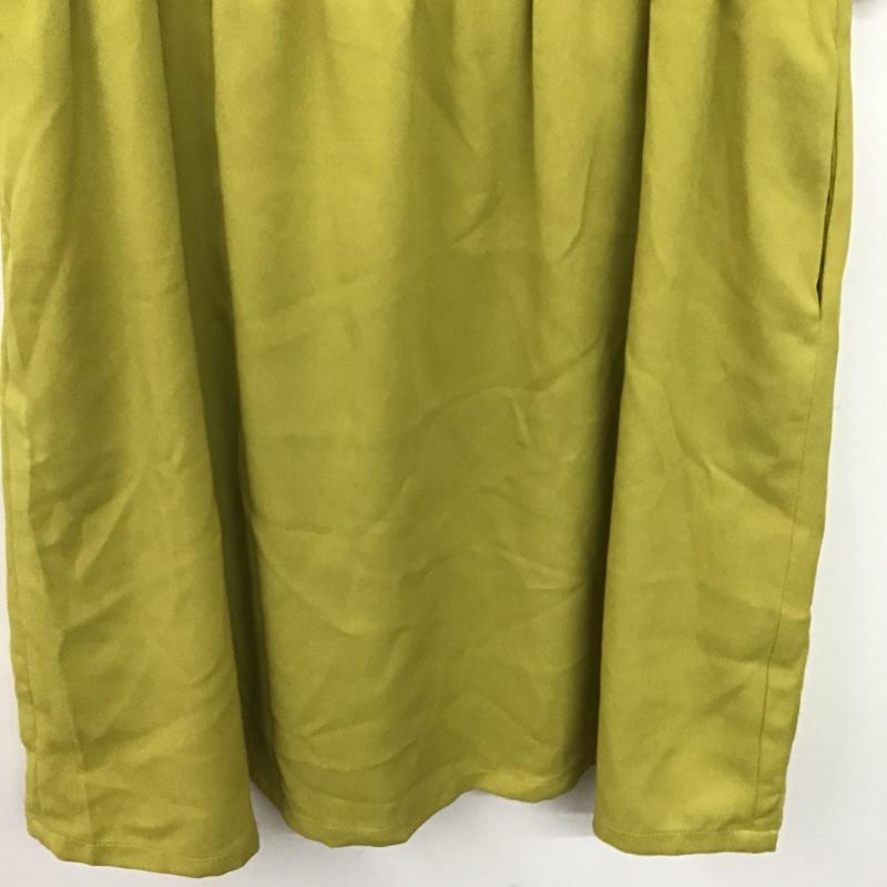 アーバンリサーチ URBAN RESEARCH ワンピース ロングスカート 長袖ロングワンピース ウエスト切り替え ONE SIZE 無地 黄 / イエロー / yellow レディース USED 古着 中古 10160023