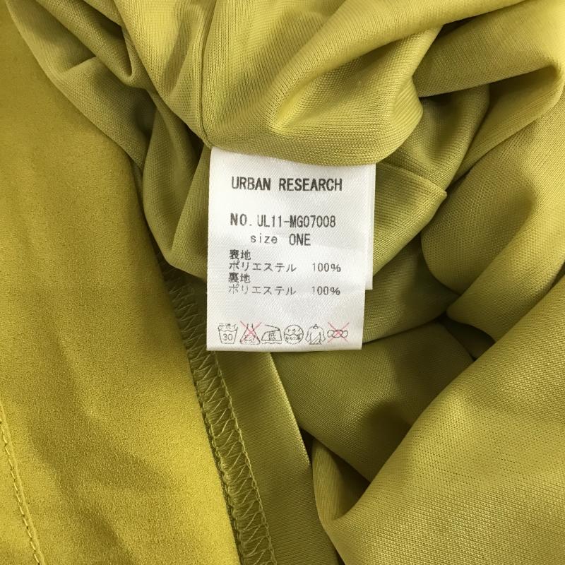 アーバンリサーチ URBAN RESEARCH ワンピース ロングスカート 長袖ロングワンピース ウエスト切り替え ONE SIZE 無地 黄 / イエロー / yellow レディース USED 古着 中古 10160023