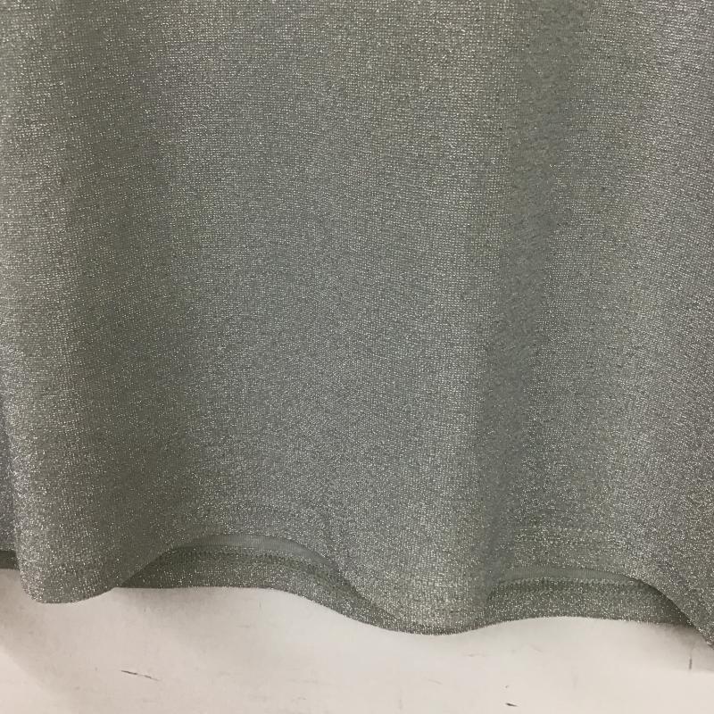 チャオパニック CIAOPANIC Tシャツ 半袖 半袖カットソー ラメTシャツ クルーネックカットソー FREE 無地 灰 / グレー / gray レディース USED 古着 中古 10160027