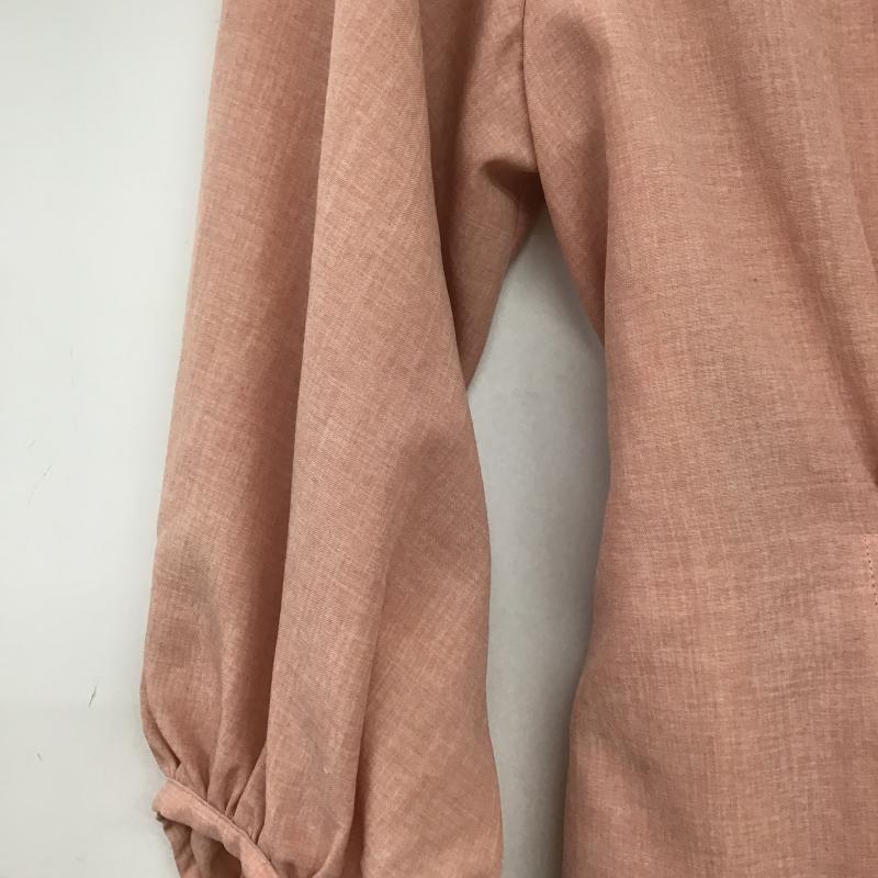 インデックス index カットソー 長袖 長袖カットソー 無地カットソー ワイドネック L 無地 桃 / ピンク / pink レディース USED 古着 中古 10160028