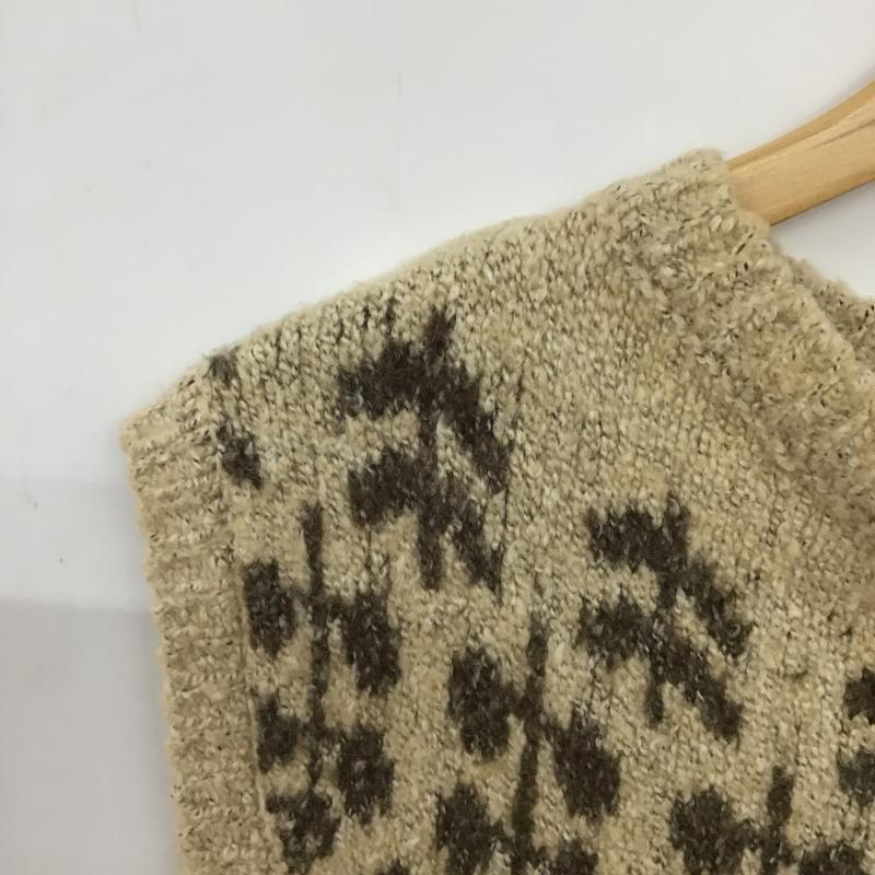 サマンサモスモス Samansa Mos2 ベスト ベスト ニットベスト プルオーバー FREE プリント ベージュ / ベージュ / beige レディース USED 古着 中古 10160029