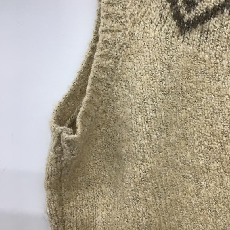 サマンサモスモス Samansa Mos2 ベスト ベスト ニットベスト プルオーバー FREE プリント ベージュ / ベージュ / beige レディース USED 古着 中古 10160029