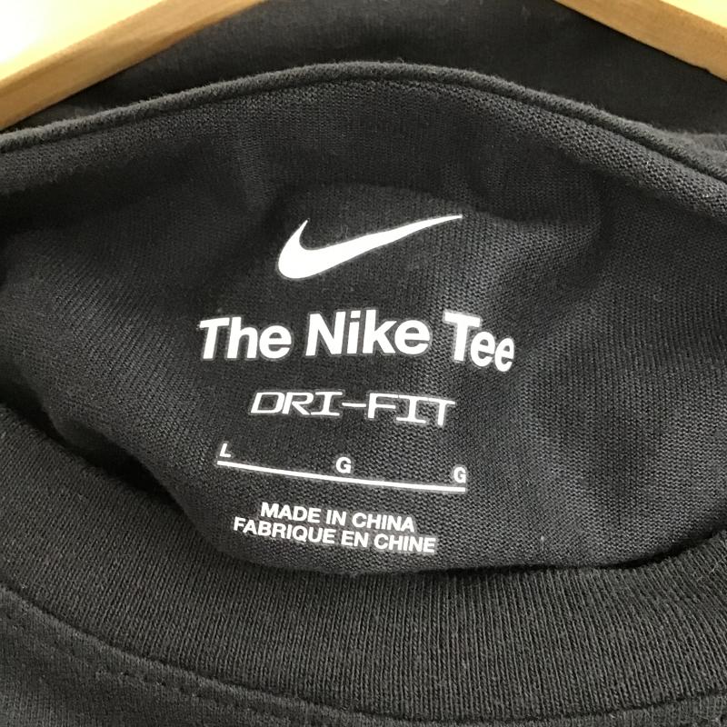ナイキ NIKE Tシャツ 半袖 半袖カットソー プリントTシャツ クルーネックカットソー L ロゴ、文字 黒 / ブラック / black レディース USED 古着 中古 10160030