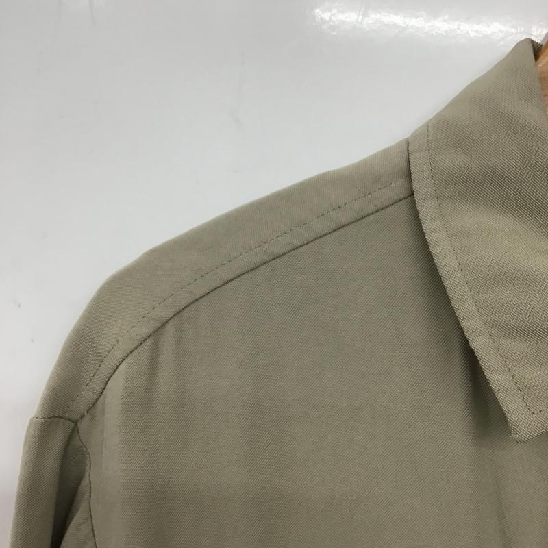 ザラ ZARA ワンピース ひざ丈スカート 長袖シャツワンピース M 無地 ベージュ / ベージュ / beige レディース USED 古着 中古 10160033