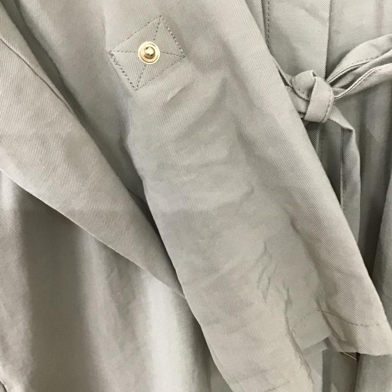 ザラ ZARA ワンピース ひざ丈スカート 長袖シャツワンピース M 無地 ベージュ / ベージュ / beige レディース USED 古着 中古 10160033