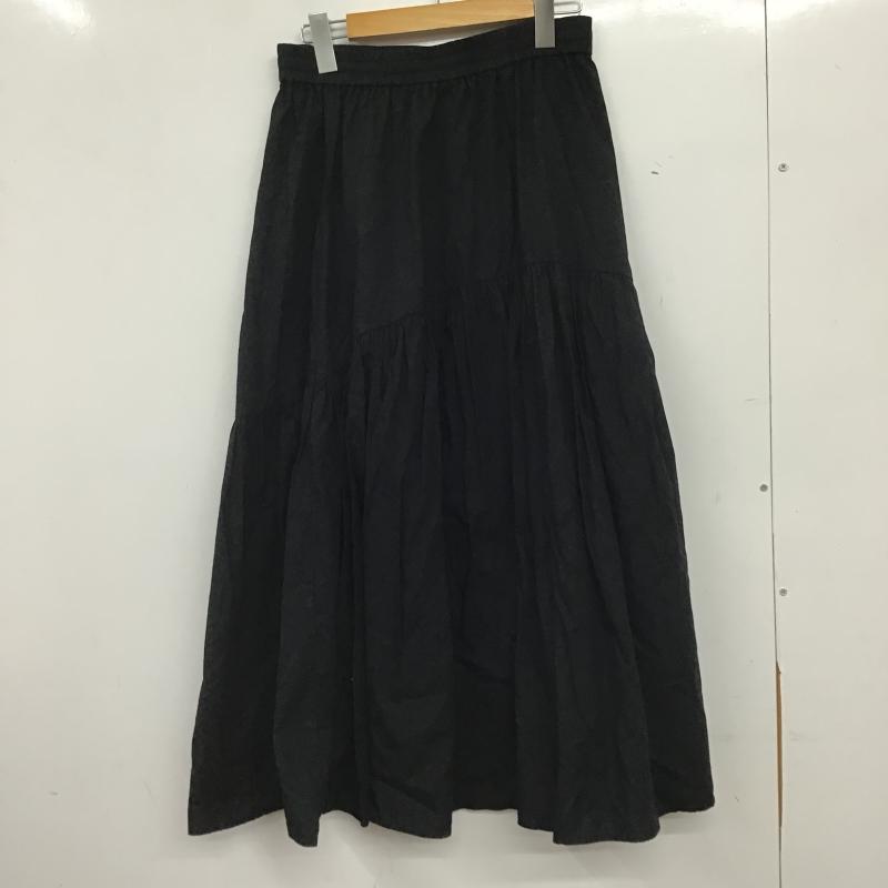 フリークスストア FREAK S STORE スカート ロングスカート ロングスカート フレアスカート カジュアルスカート FREE 無地 黒 / ブラック / black レディース USED 古着 中古 10160034